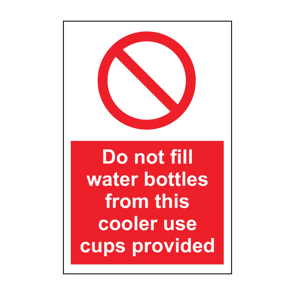 Do Not Fill Water Bottles From This Cooler Use Cups Provided Do Not Fill Water Bottles From This Cooler Use Cups Provided