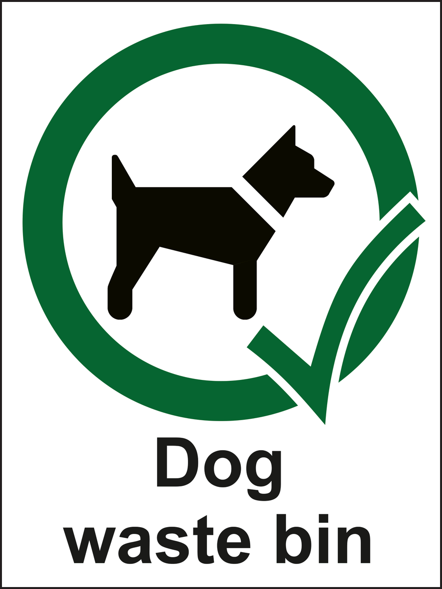 Dog Waste Bin sign
