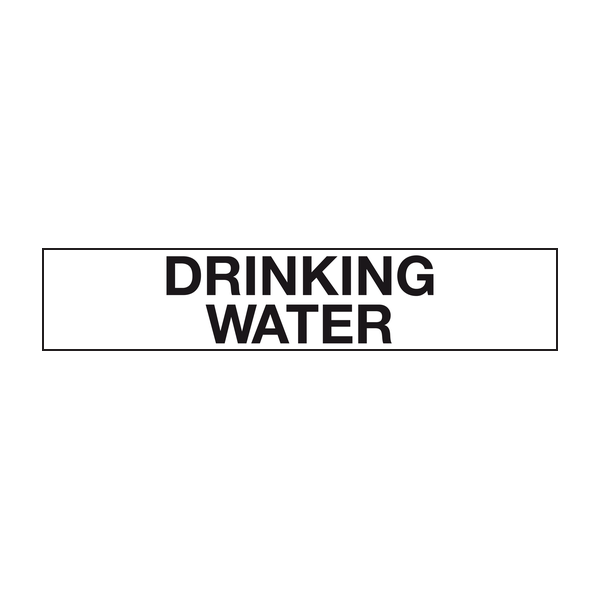 Drinking water labels - Pipeline labels Drinking water labels - Pipeline labels