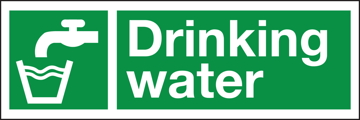 Drinking water sign Landscape