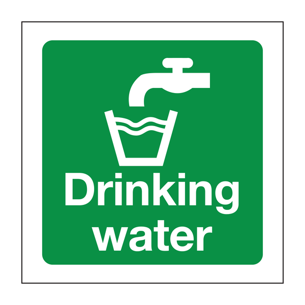 Drinking water sign Drinking water sign