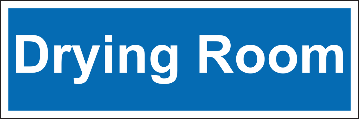 Drying room sign
