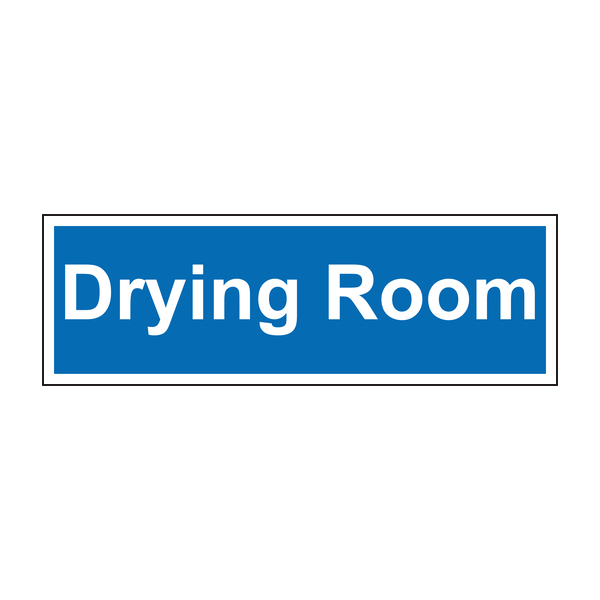 Drying room sign
