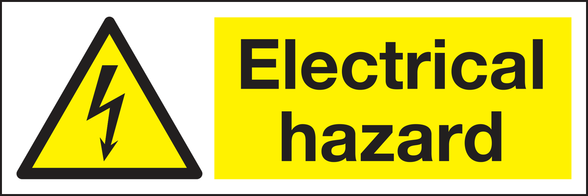 Electrical hazard sticker