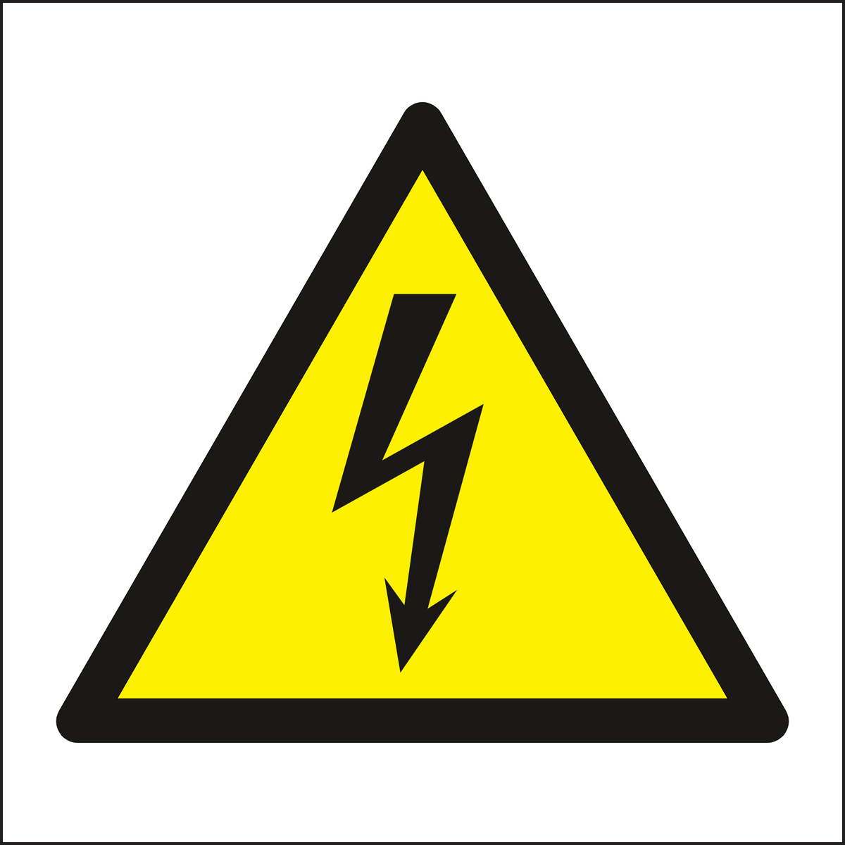 Electrical risk symbol