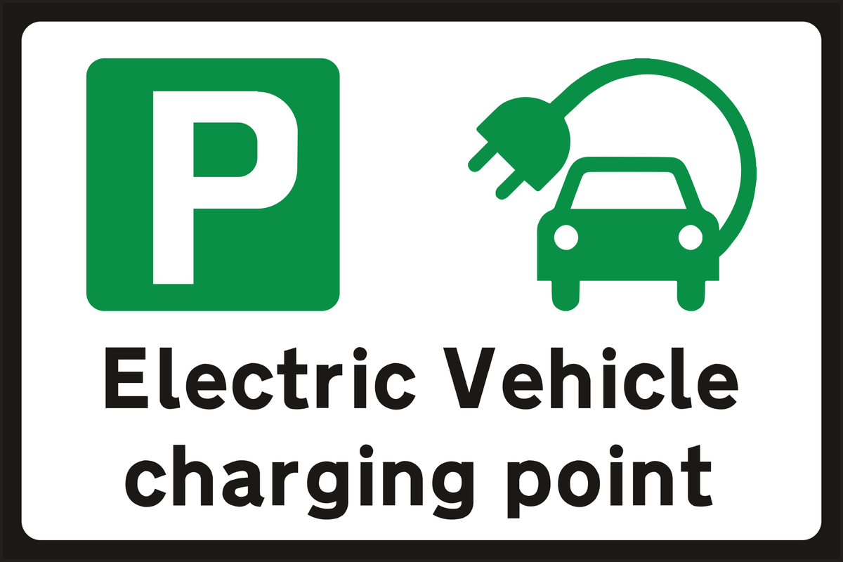 Electrical Vehicle Charging Point Sign
