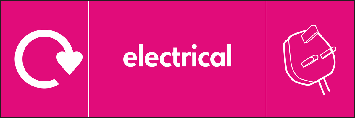 Electrical Waste Recycling Signs WRAP Recycling Signs