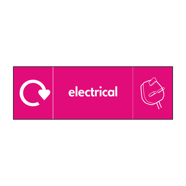 Electrical Waste Recycling Signs WRAP Recycling Signs
