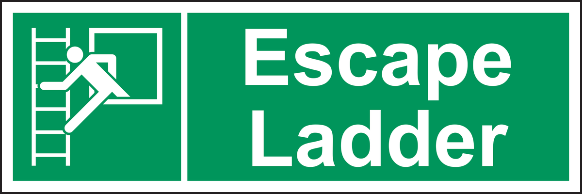 Escape Ladder Sign