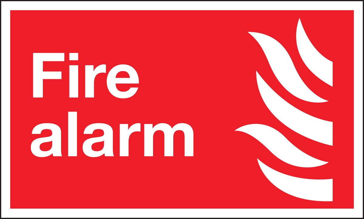 Fire alarm sign