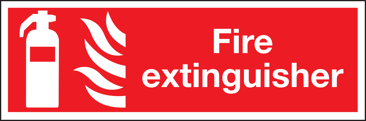 Fire extinguisher sign