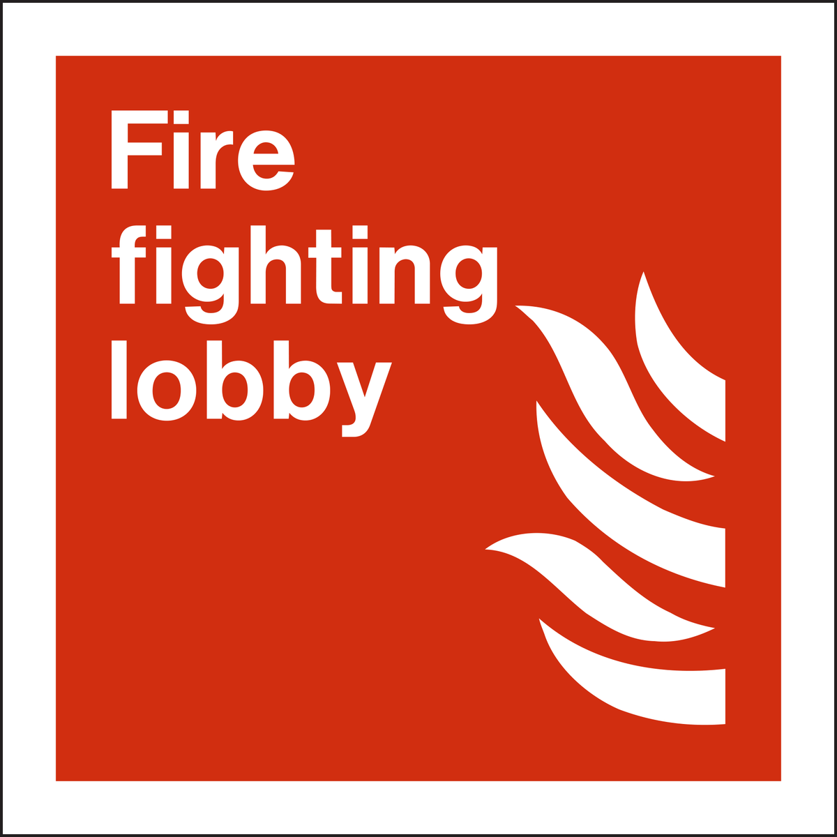 Fire Fighting Lobby Sign