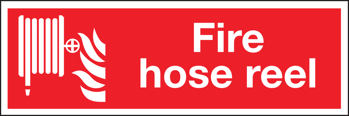 Fire hose reel sign