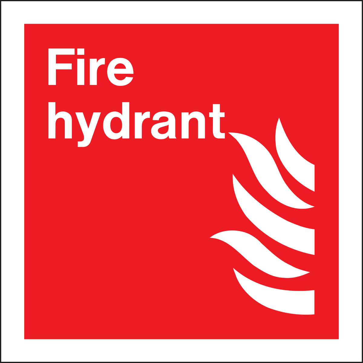 Fire Hydrant Sign