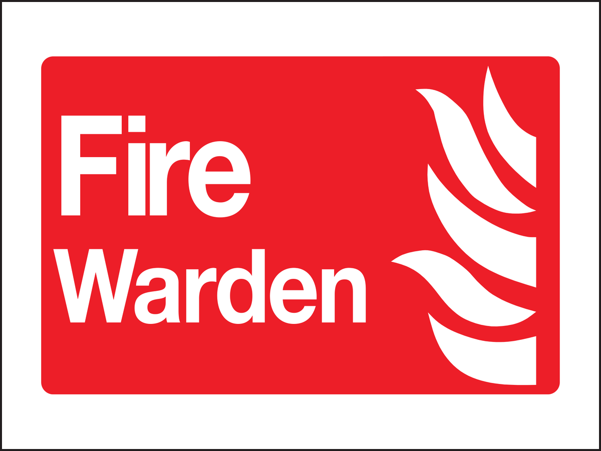 Fire warden sign