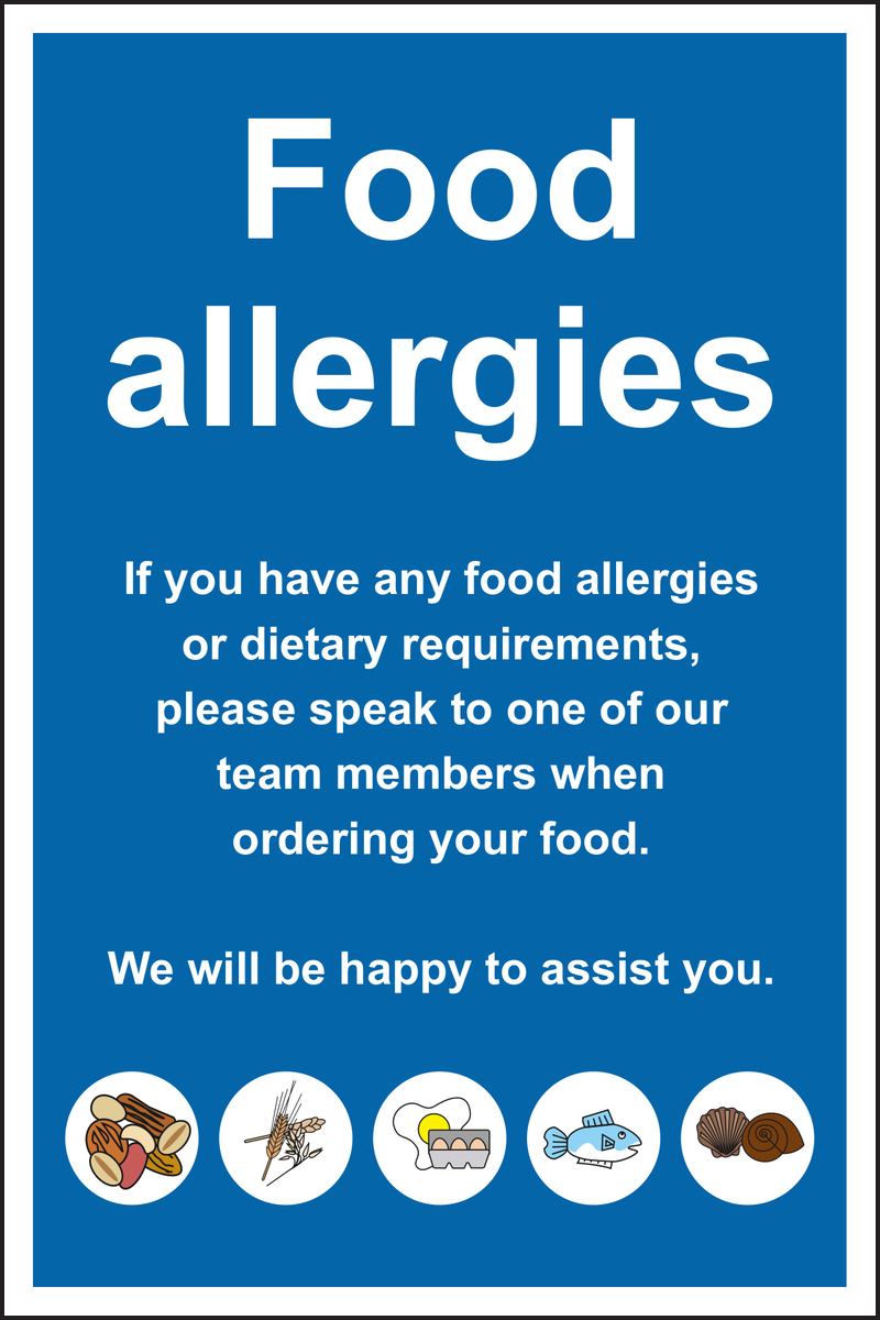 Food Allergies Sign
