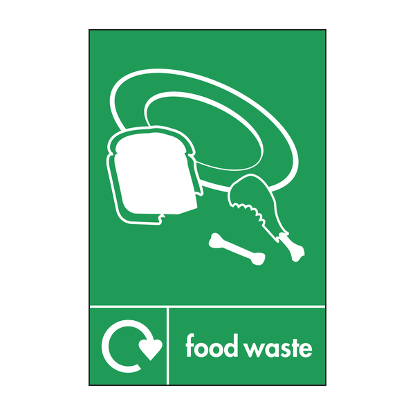 Food Waste Recycling Signs WRAP Recycling Signs