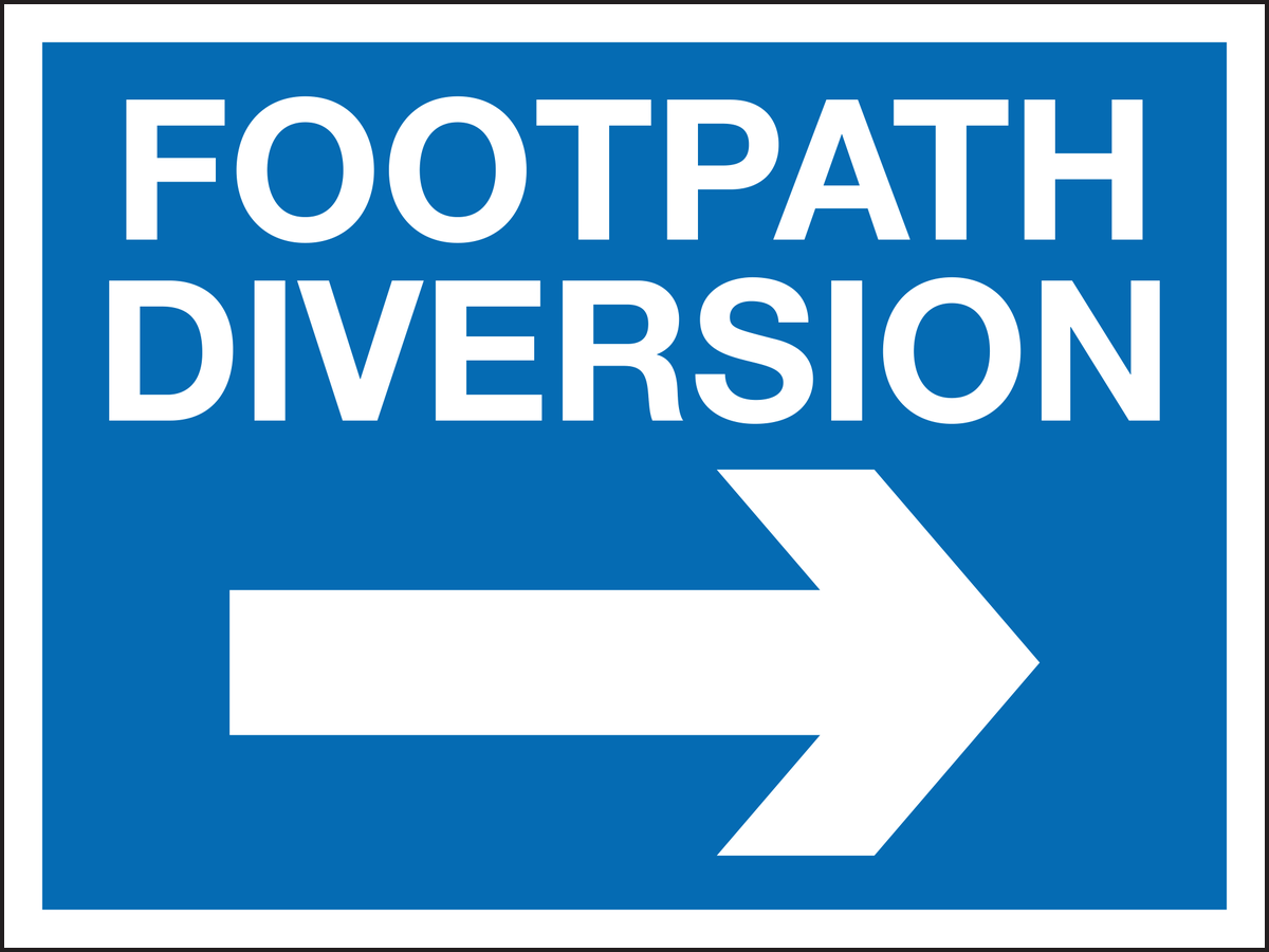 Footpath diversion right