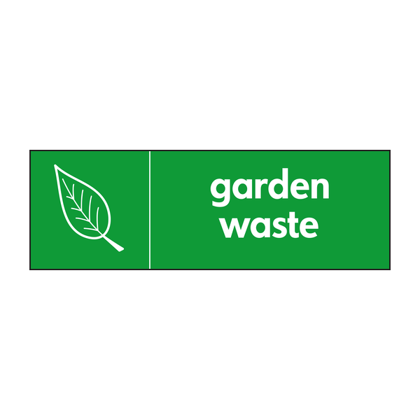 Garden Waste Recycling Signs WRAP Recycling Signs 