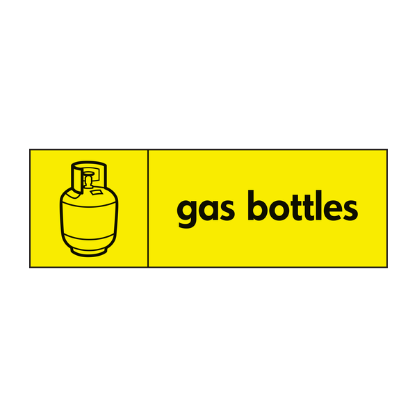 Gas Bottles Recycling Signs WRAP Recycling Signs