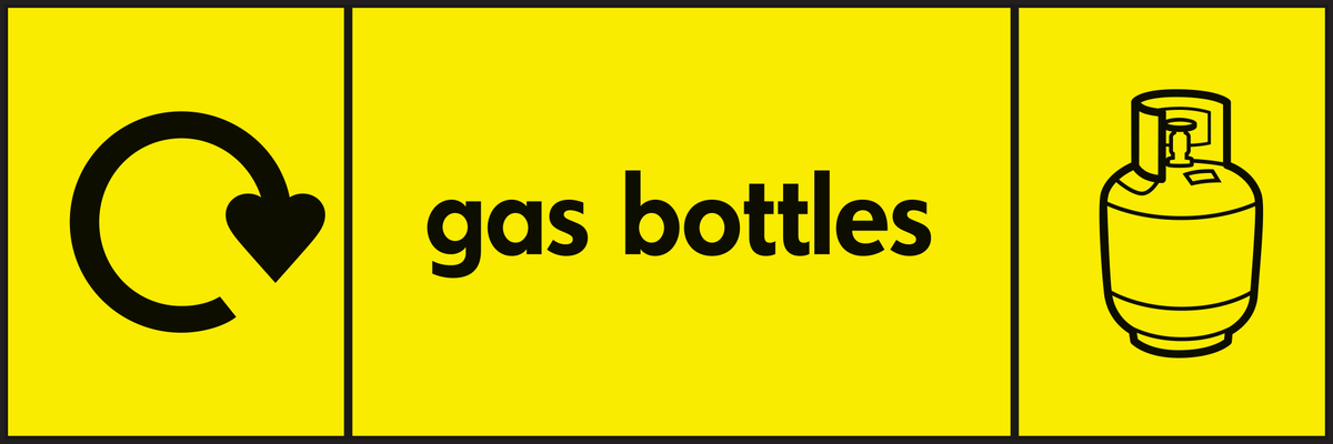 gas bottles recycle & icon 
