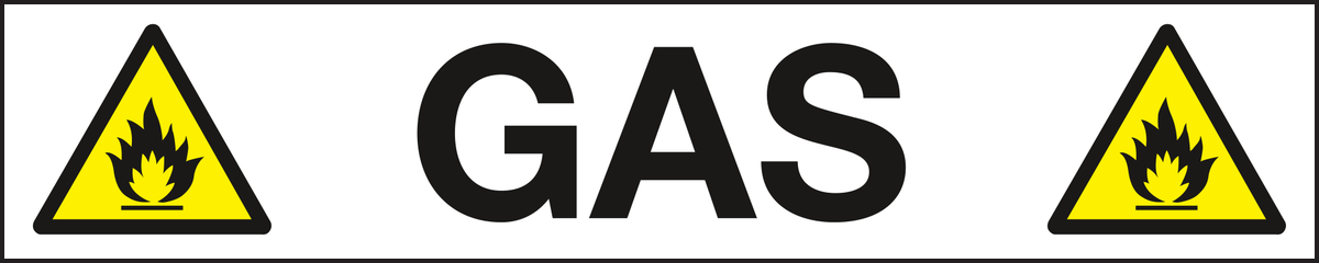 Gas labels - Pipeline labels