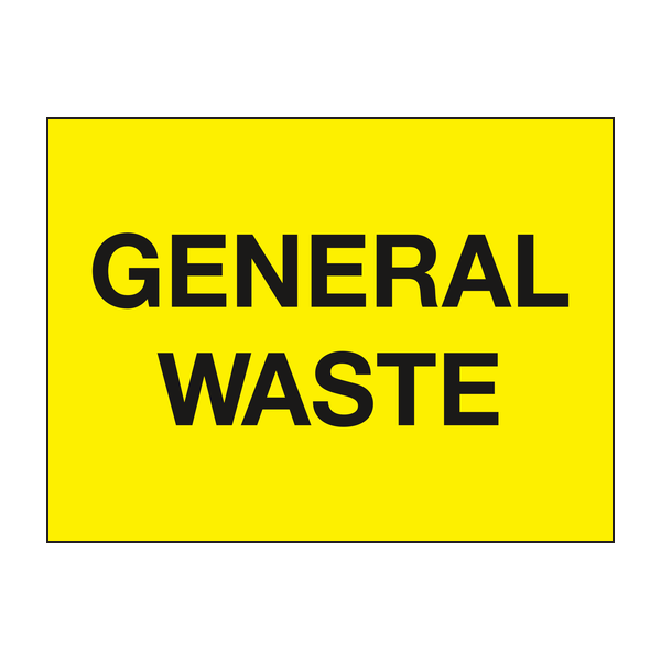 General waste sign