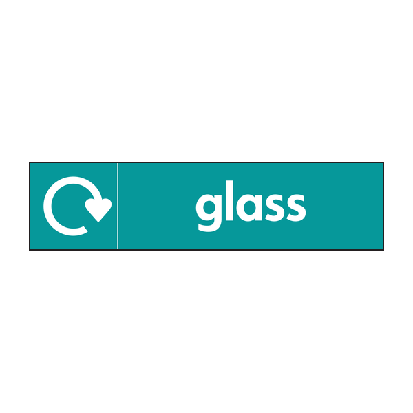 Glass Recycling Signs WRAP Recycling Signs