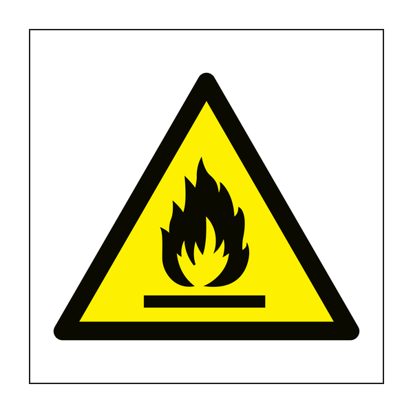 Highly flammable symbol sign Highly flammable symbol sign