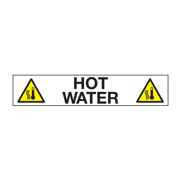 Hot water labels - Pipeline labels Hot water labels - Pipeline labels