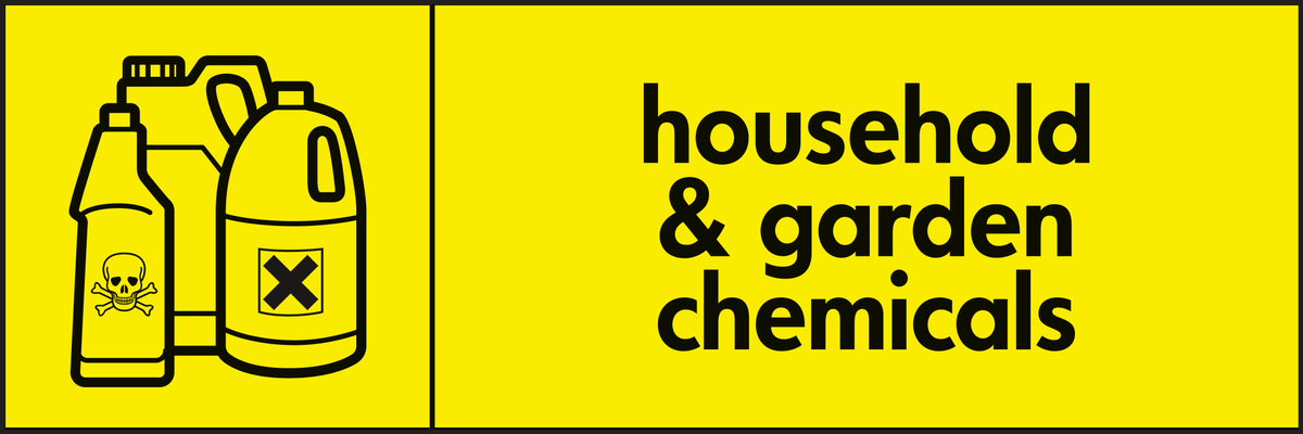 household & garden chemicals icon sign