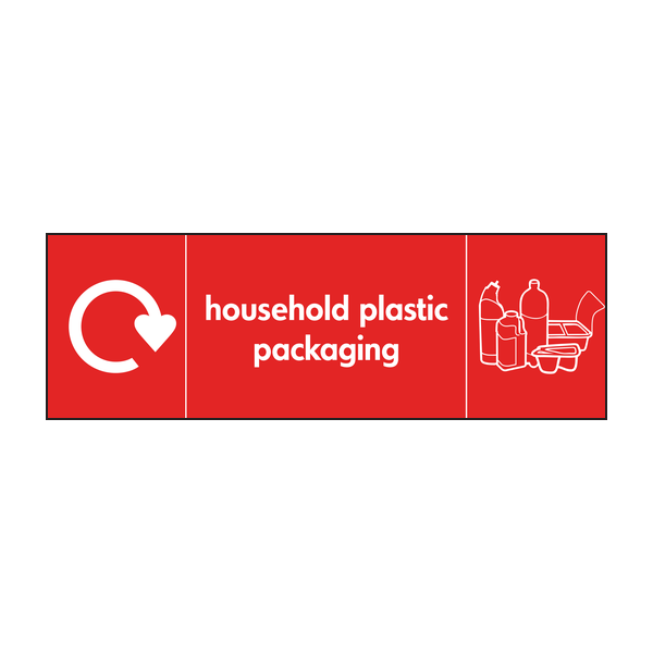 household plastics (with film) recycle & icon 