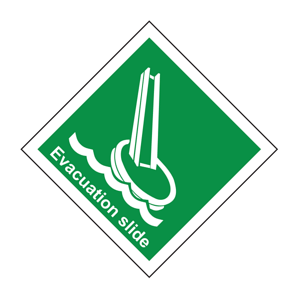 IMPA 33.4105 Evacuation Slide Sign IMPA 33.4105 Evacuation Slide Sign