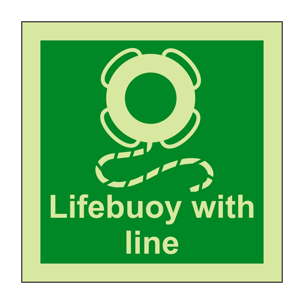 IMPA 33.4107 Lifebuoy With Line Sign IMPA 33.4107 Lifebuoy With Line Sign