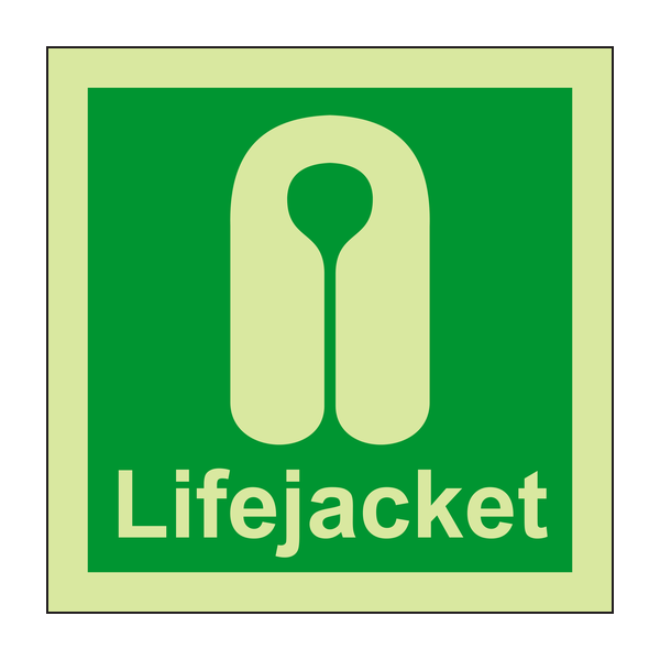 IMPA 33.4110 Life Jacket Sign IMPA 33.4110 Life Jacket Sign