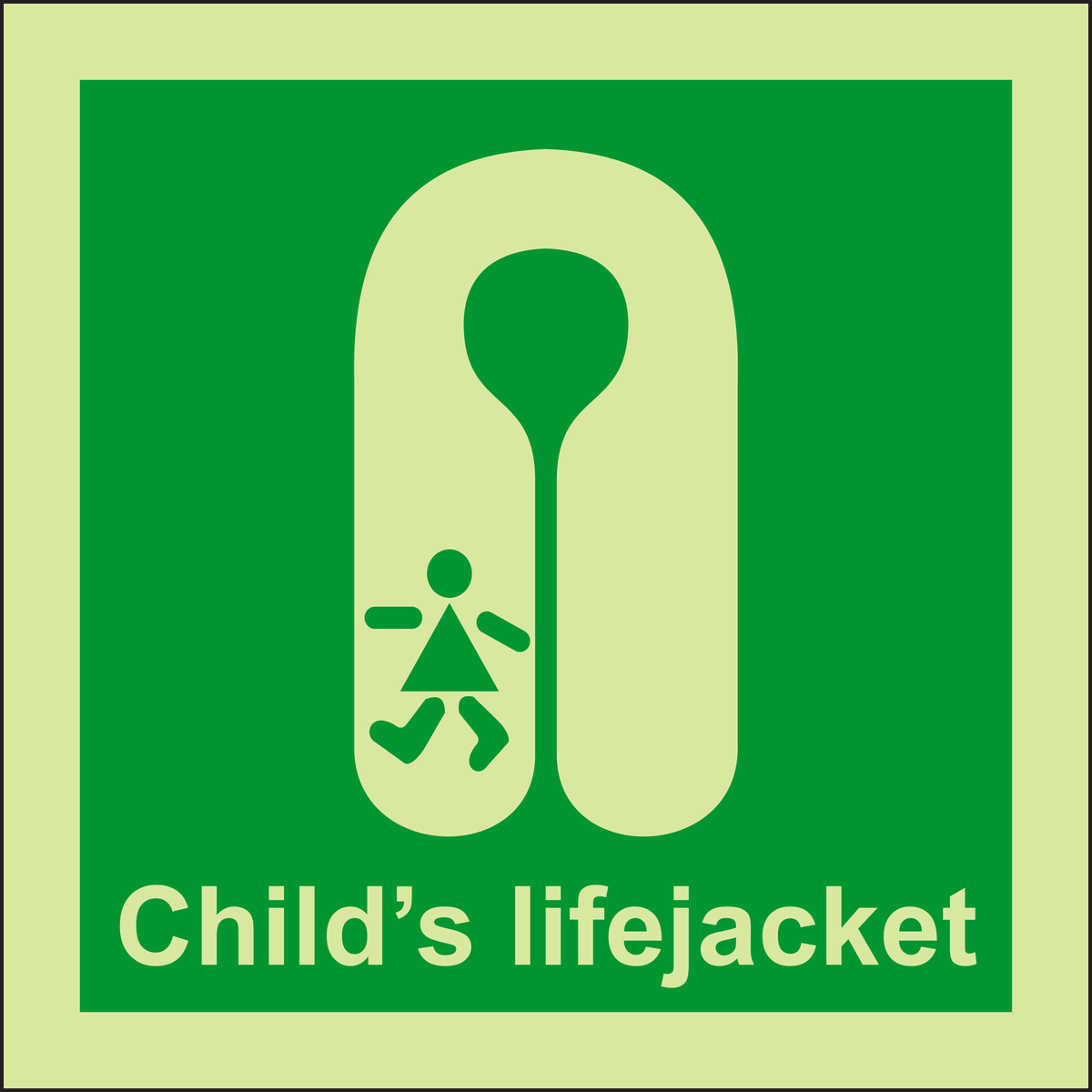 IMPA 33.4111 Childs Life Jacket Sign