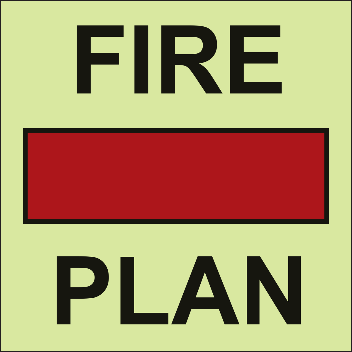 IMPA 33.6001 Fire Plan Sign