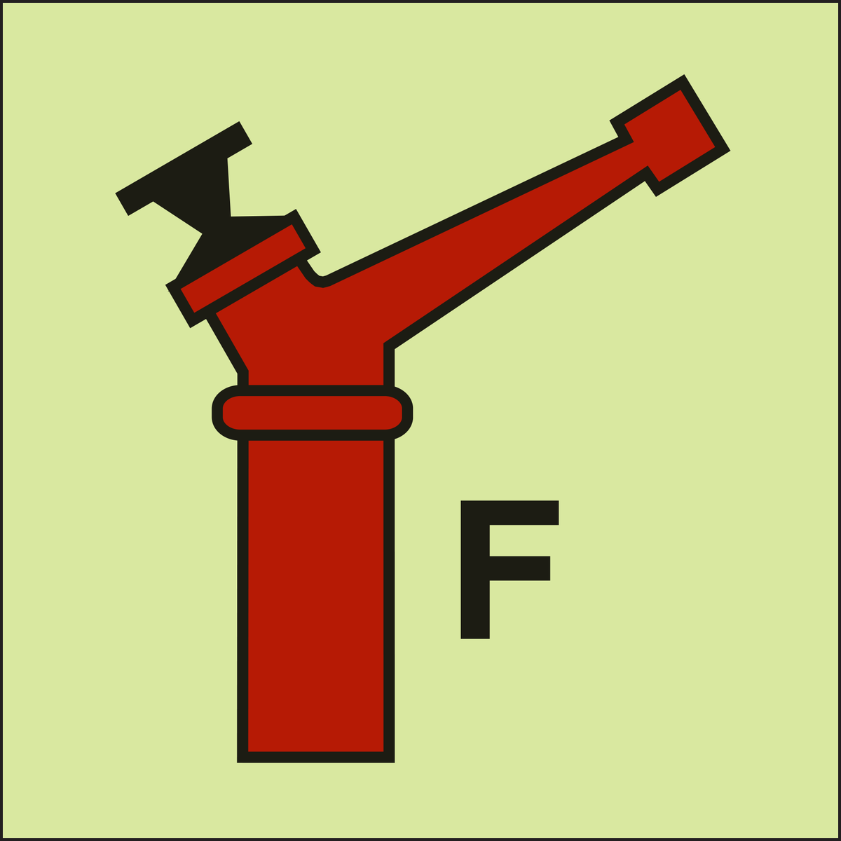IMPA 33.6014 Foam Monitor Gun Sign