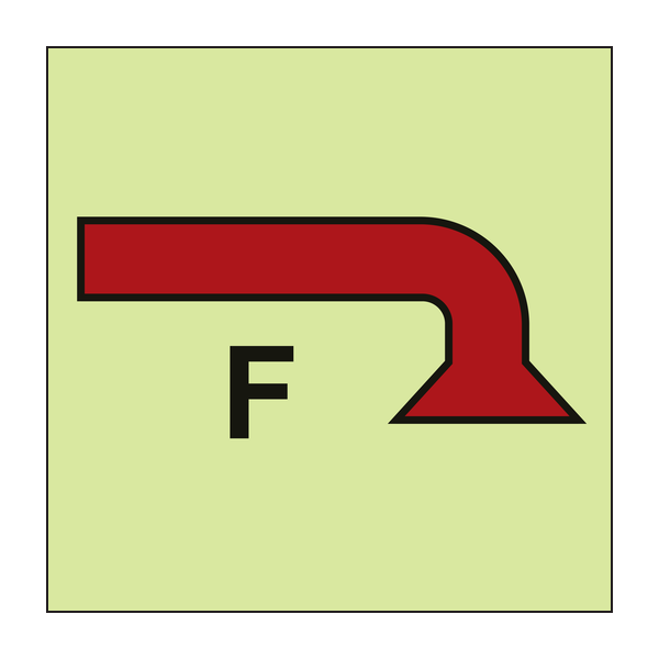 IMPA 33.6016 Space Protected by Foam Sign