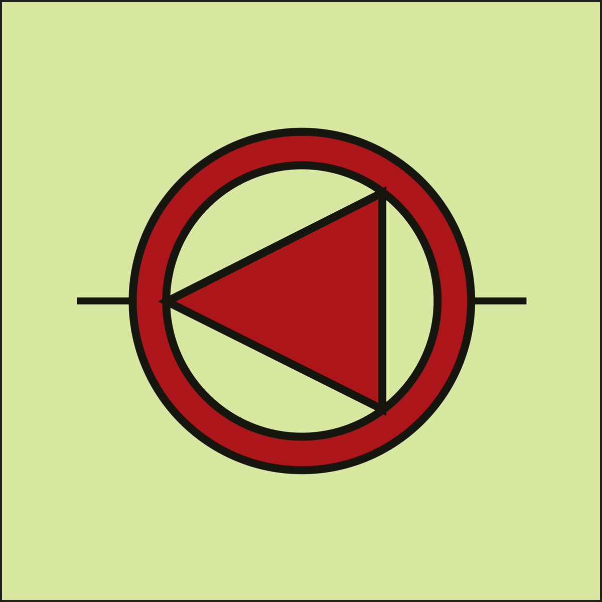 IMPA 33.6019 Emergency Fire Pump Sign