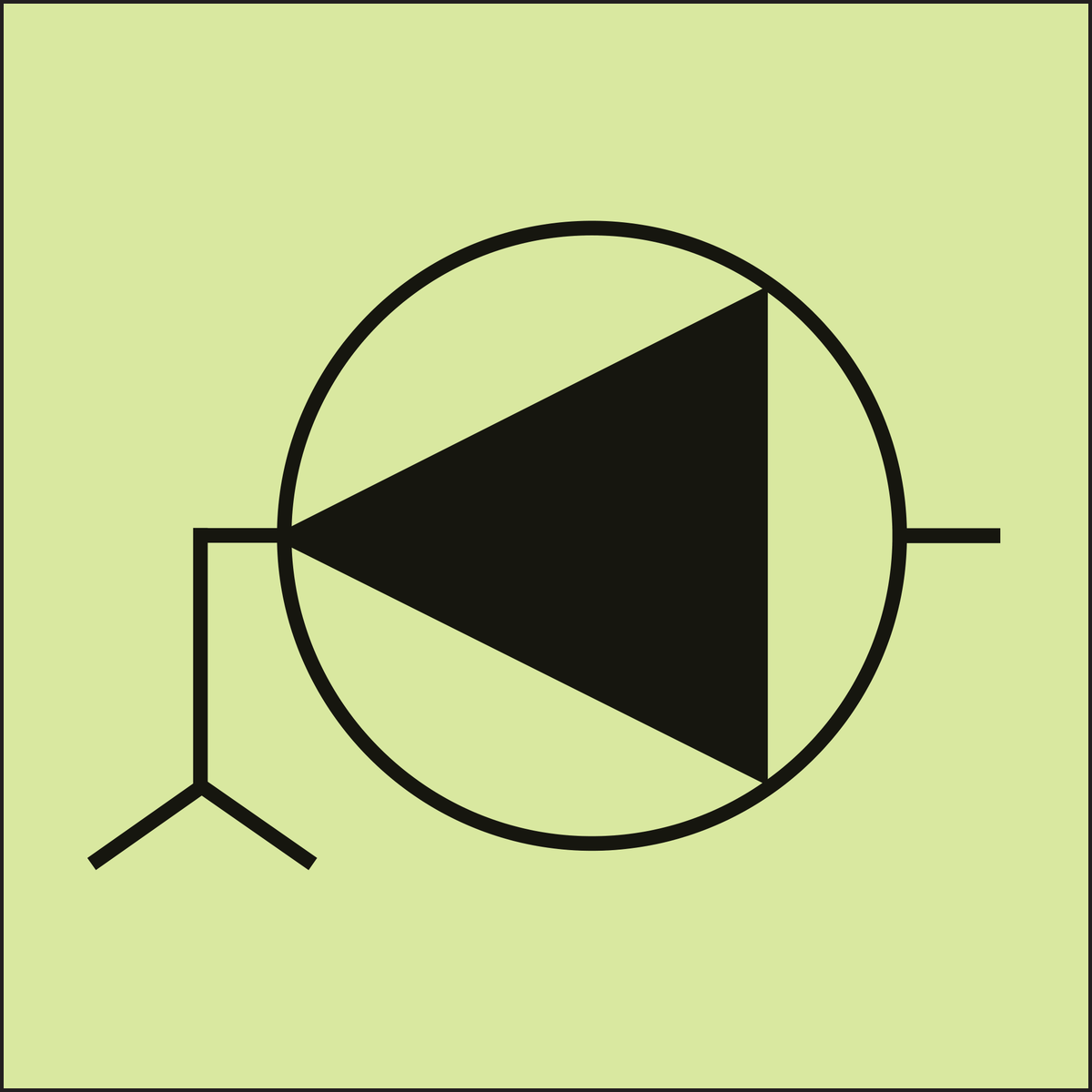 IMPA 33.6021 Bilge Pump Sign