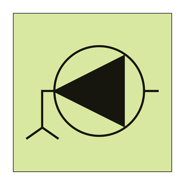 IMPA 33.6021 Bilge Pump Sign