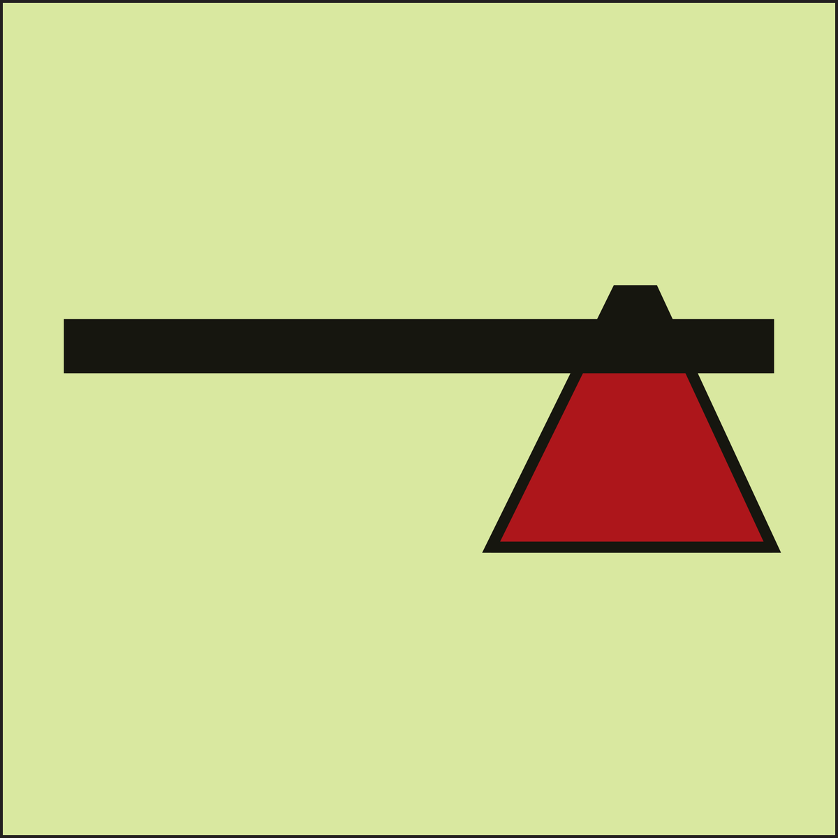 IMPA 33.6026 Fire Axe Sign