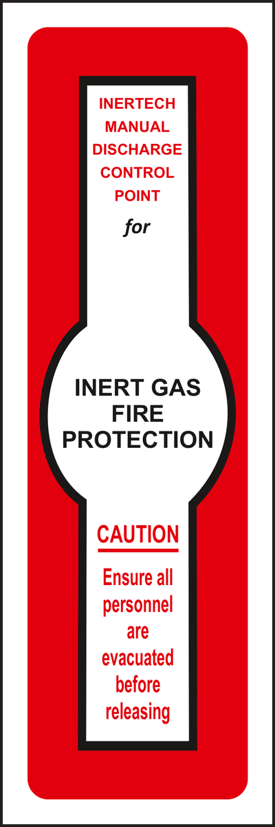 Inert Gas Fire Protection Sign