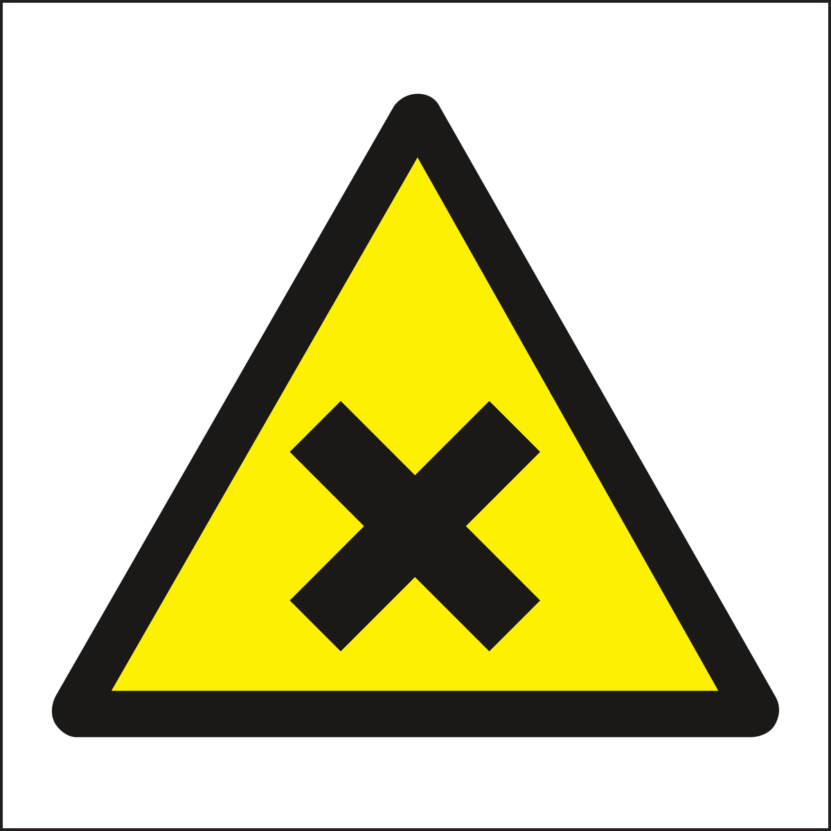 Irritant substances symbol
