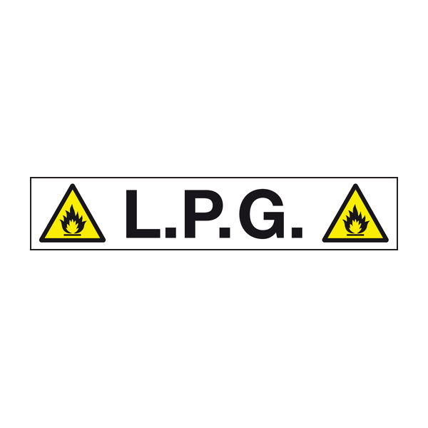 L.P.G. labels - Pipeline labels L.P.G. labels - Pipeline labels
