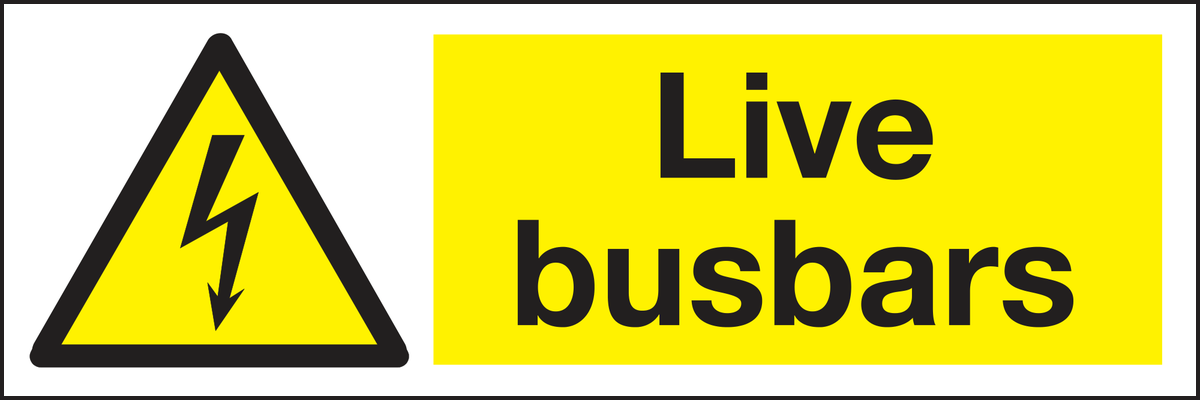 Live busbars sign
