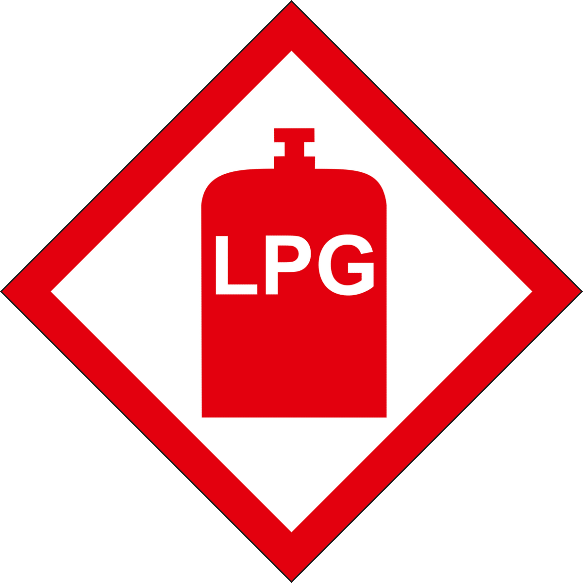 LPG Sticker for Caravans & Motorhomes