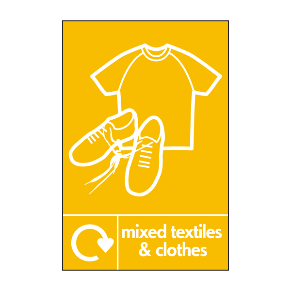 mixed textiles & clothes recycle & icon 