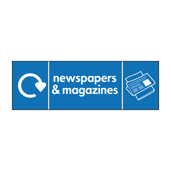 newspapers  & magazines recycle & icon 